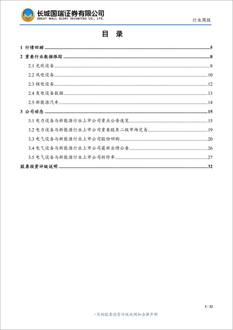 《电气设备与新能源行业双周报2019年第12期（总第147期）：新能源车增长放缓，政策曙光再现-20190618-长城国瑞证券-32页》 - 第4页预览图