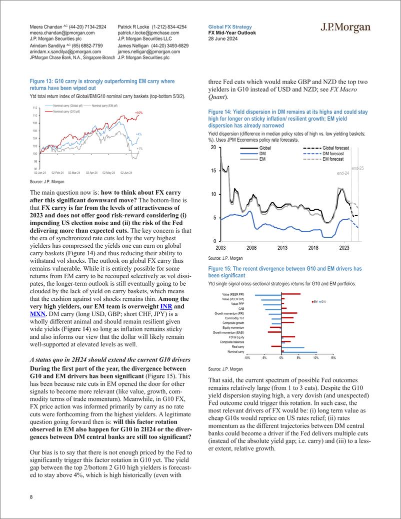 《JPMorgan-FX Mid-Year Outlook Ten questions (and answers) on currencie...-108907474》 - 第8页预览图