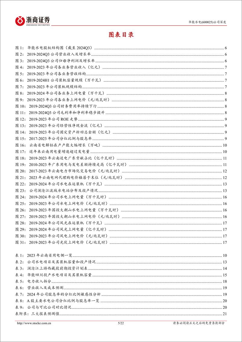 《华能水电(600025)深度报告：蓄势中的澜沧江水电龙头-250114-浙商证券-22页》 - 第5页预览图