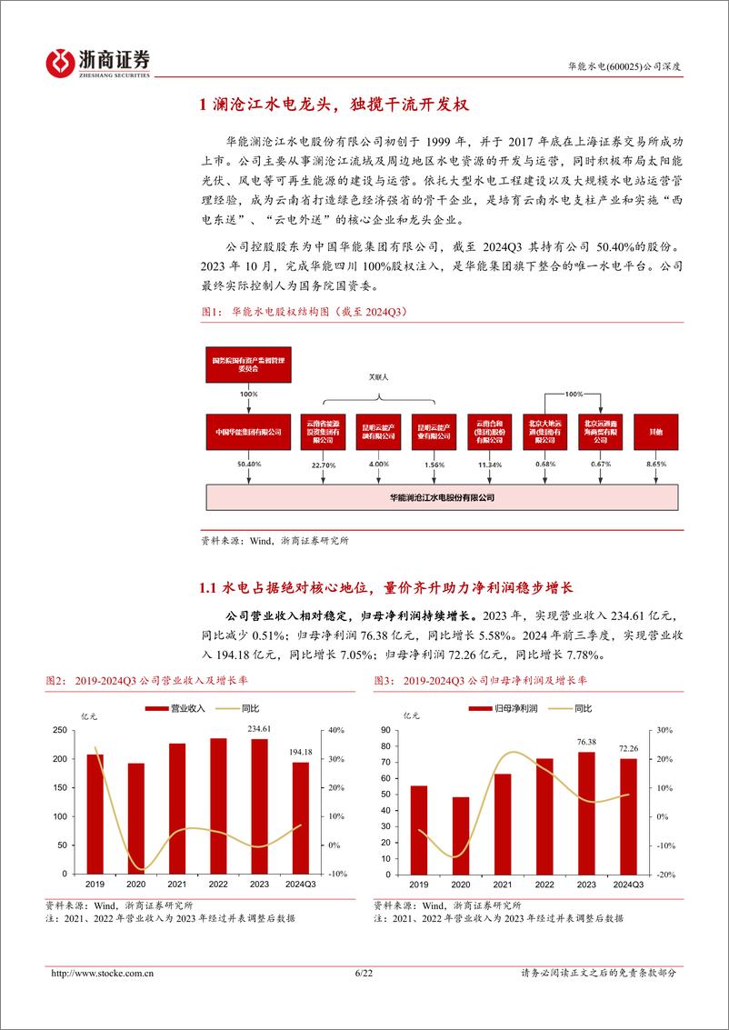 《华能水电(600025)深度报告：蓄势中的澜沧江水电龙头-250114-浙商证券-22页》 - 第6页预览图