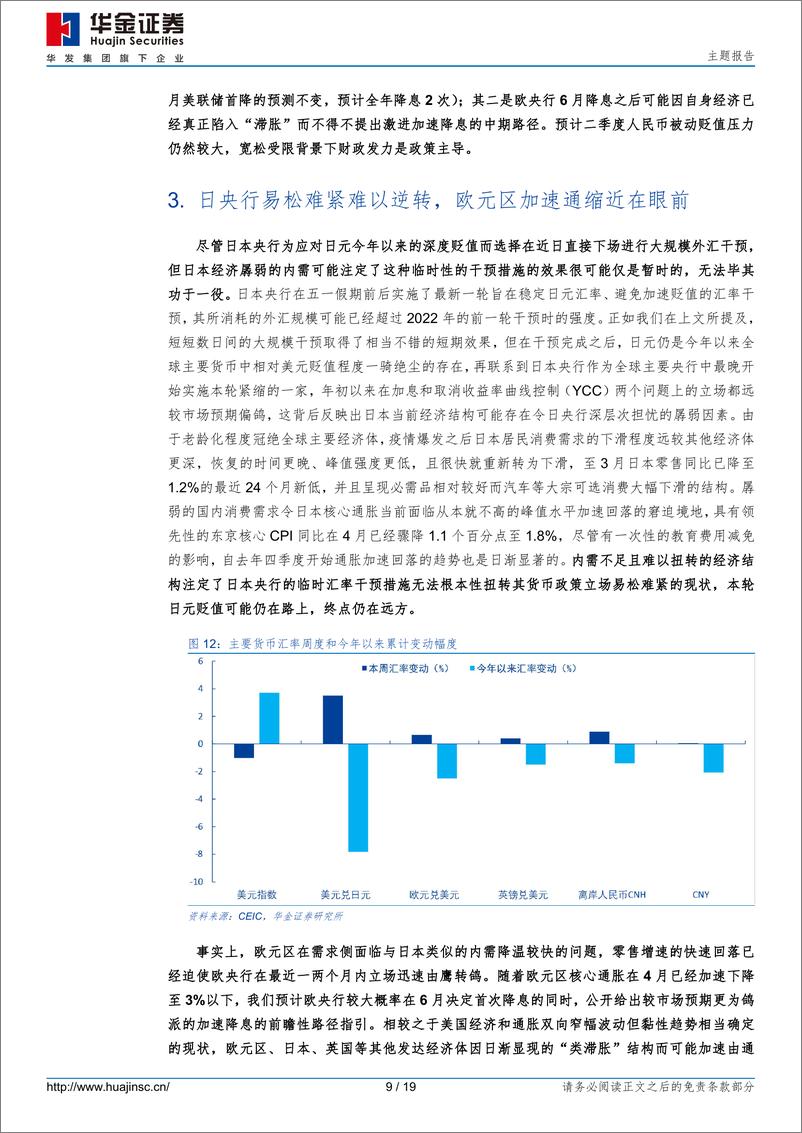 《五一假期国内外宏观综述：外汇利率、消费地产、重要会议-240504-华金证券-19页》 - 第8页预览图