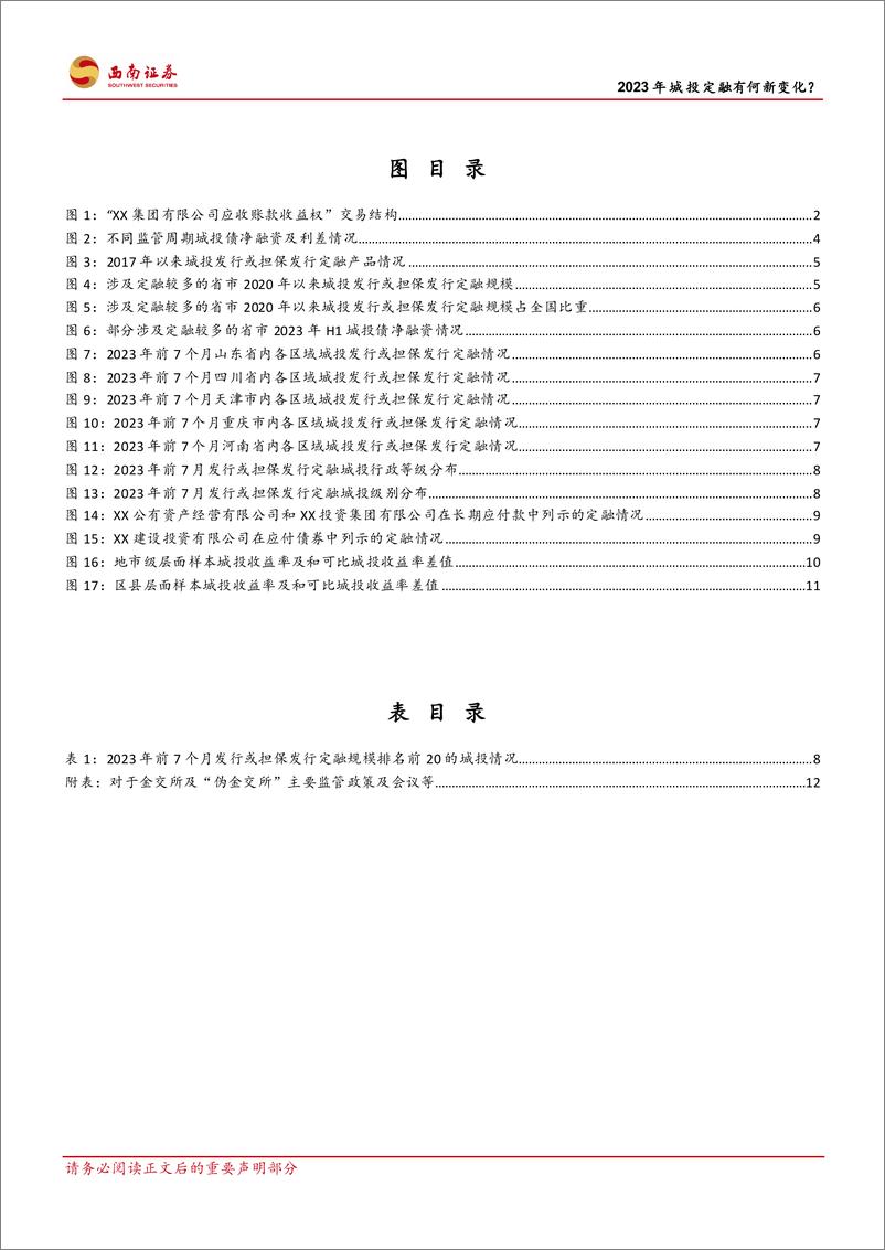 《城投专题研究：2023年城投定融有何新变化？-20230904-西南证券-19页》 - 第4页预览图