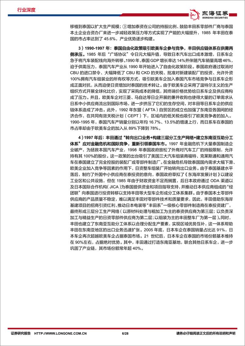 《东海证券-汽车行业深度报告_汽车出海系列-一-_梦启暹罗_观中国整车厂如何越日系之界_塑电动未来-上》 - 第6页预览图
