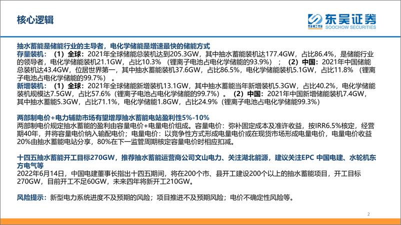 《公用事业行业：从储能角度看抽水蓄能-20220630-东吴证券-27页》 - 第3页预览图