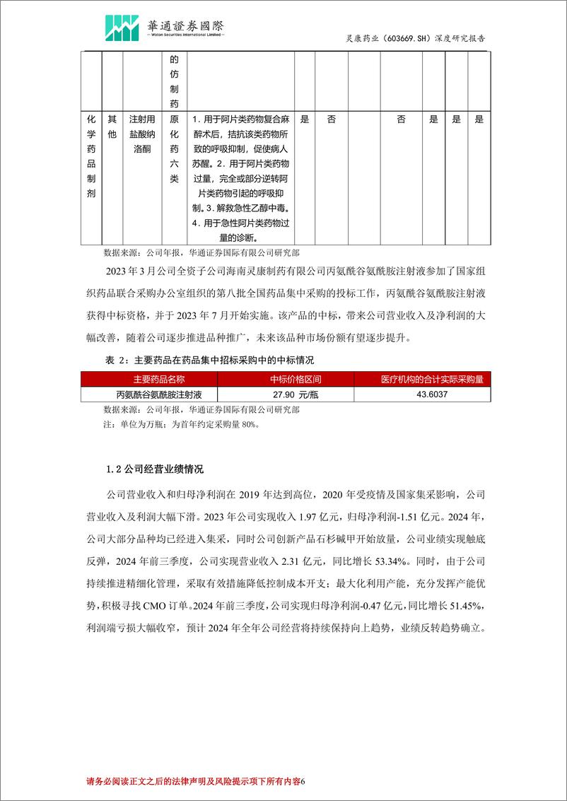 《灵康药业(603669)投资价值分析报告：业绩低点已过，多业务带动新发展-241216-华通证券国际-24页》 - 第6页预览图