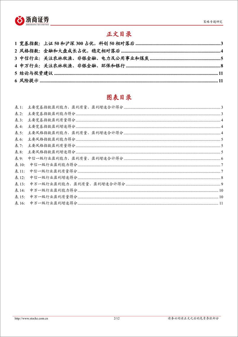 《2024年A股三季报透视之盈利篇汇总：宽基、风格与行业，质量、能力与增速-241124-浙商证券-12页》 - 第2页预览图