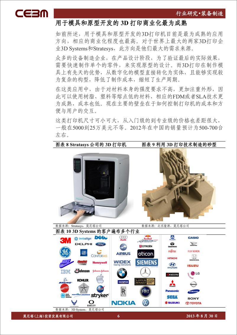 《莫尼塔-装备制造：3D打印四类应用逐渐铺开-金属增材制造步入成长期》 - 第6页预览图