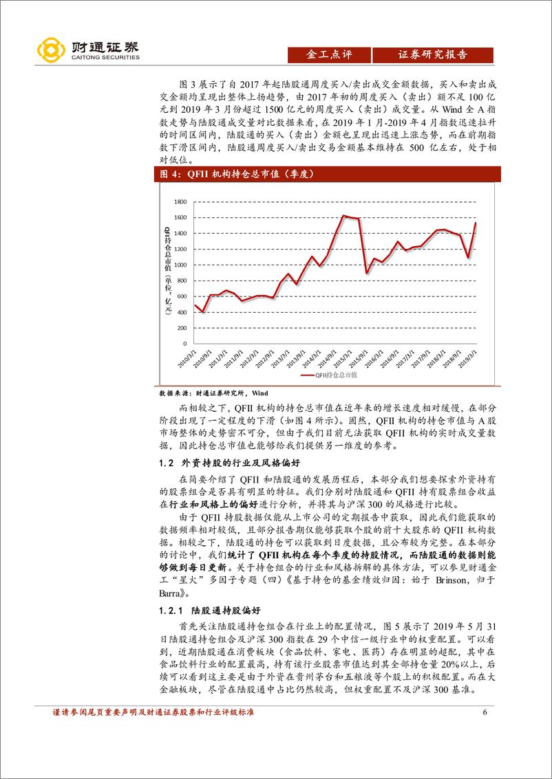 《“拾穗”多因子系列报告（第15期）：是聪明钱吗？探析外资持股的风格偏好-20190716-财通证券-20页》 - 第7页预览图