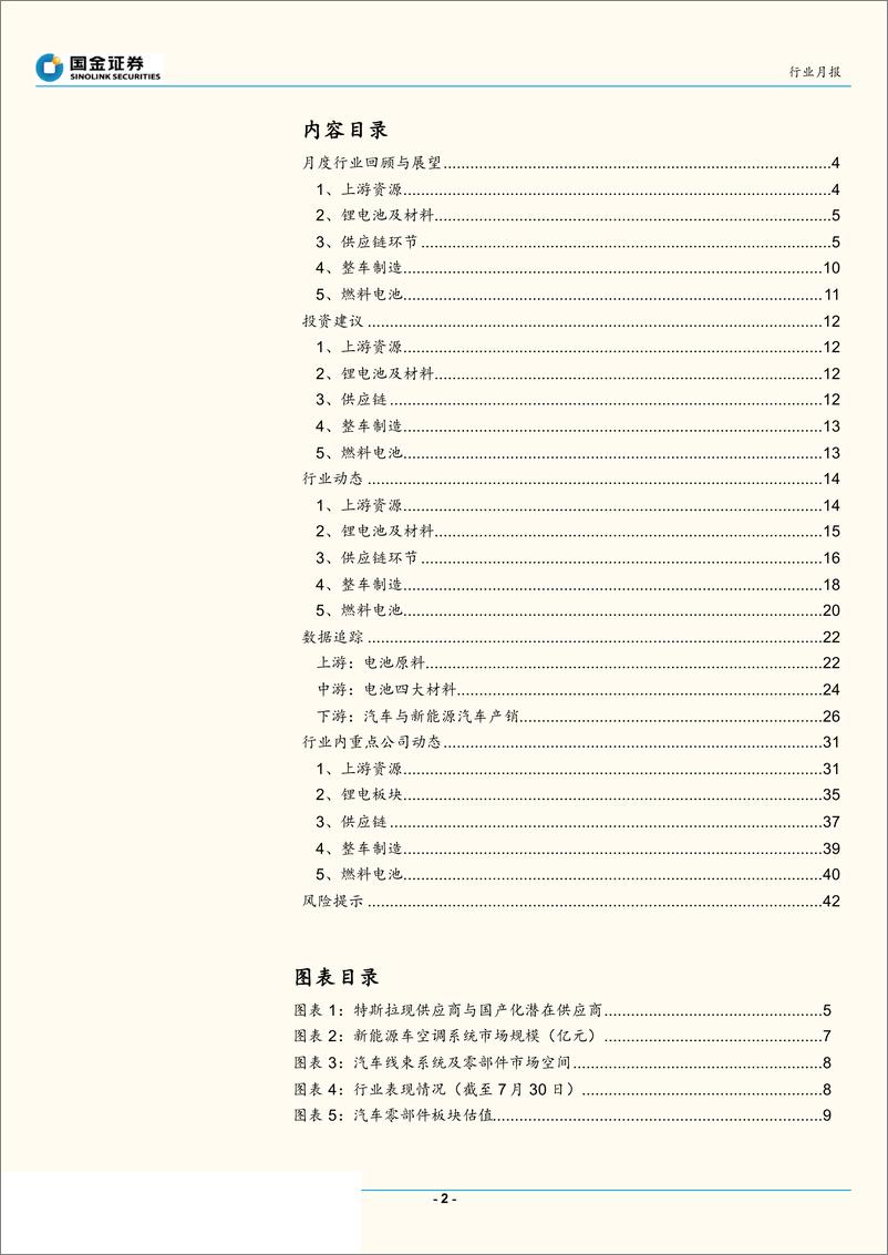 《汽车和汽车零部件行业2019年8月新能源汽车产业链观察：电动车销量料将见底，燃料电池核心零部件或获补贴-20190805-国金证券-44页》 - 第3页预览图