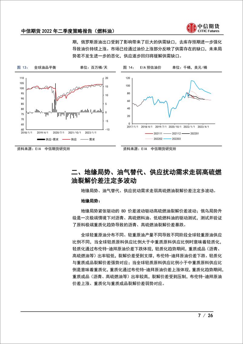 《2022年二季度度策略报告（燃料油）：地缘紧张供应扰动，裂解价差多波动-20220321-中信期货-26页》 - 第8页预览图