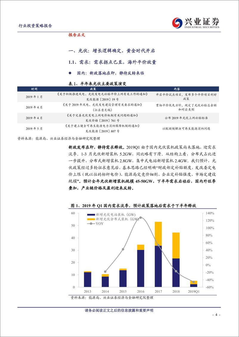 《电气设备行业2019年新能源发电行业中期策略报告：驱动换挡需求升级，赛道清晰首选龙头-20190606-兴业证券-32页》 - 第5页预览图