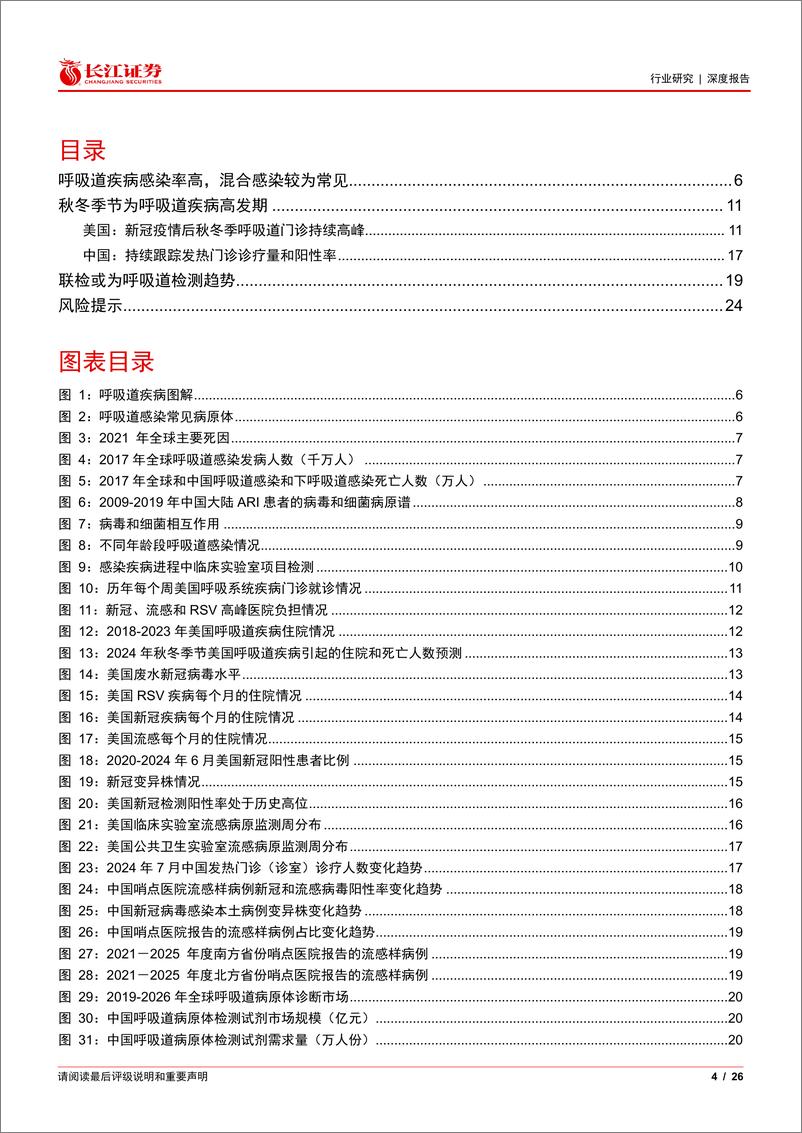 《医疗保健行业呼吸道检测：高景气度的成长赛道-240919-长江证券-26页》 - 第4页预览图