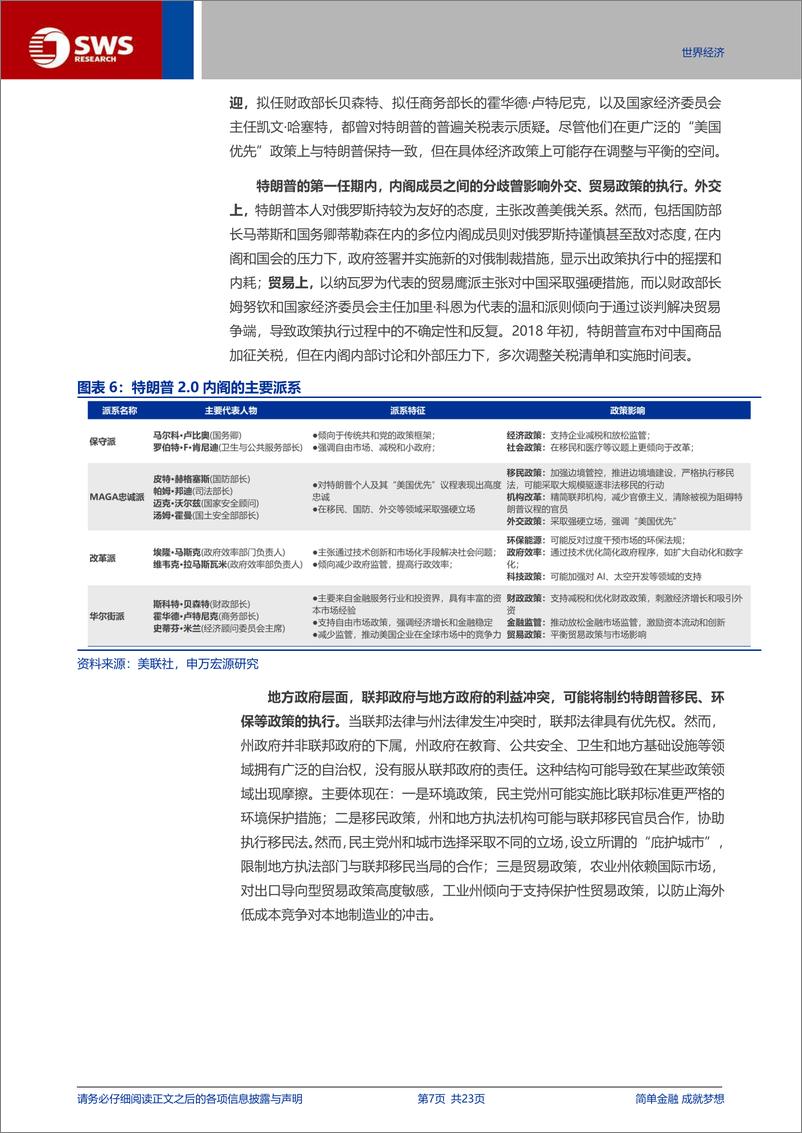 《百日新政：特朗普的政治资本或被高估-241230-申万宏源-23页》 - 第7页预览图