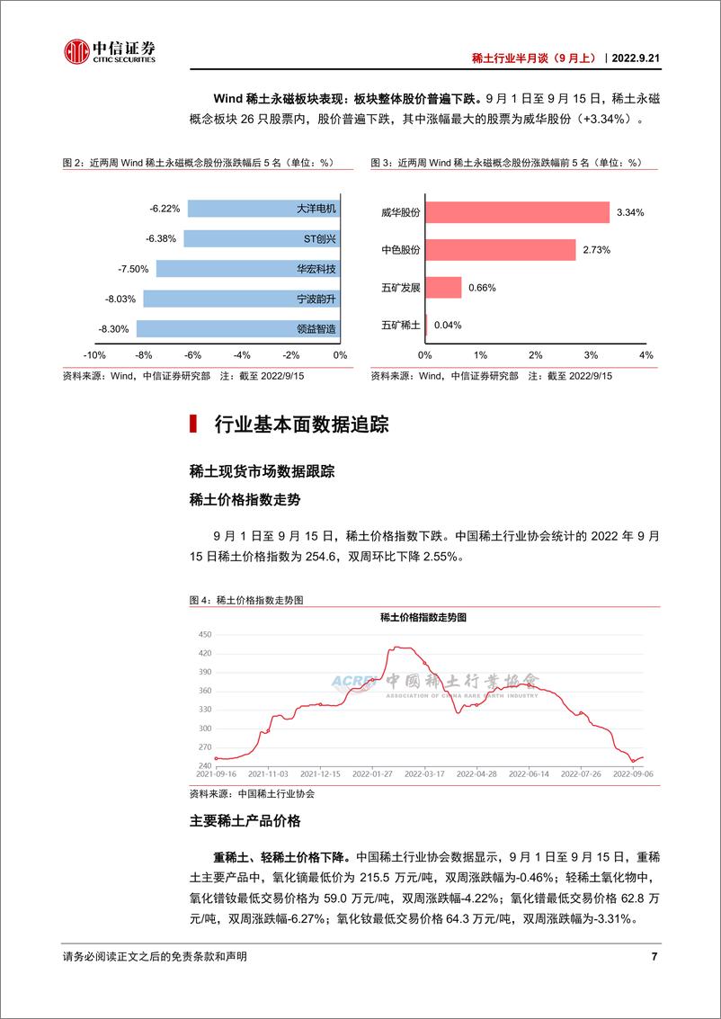 《稀土行业半月谈（9月上）：节前补库支撑价格，四季度需求有望回暖-20220921-中信证券-37页》 - 第8页预览图