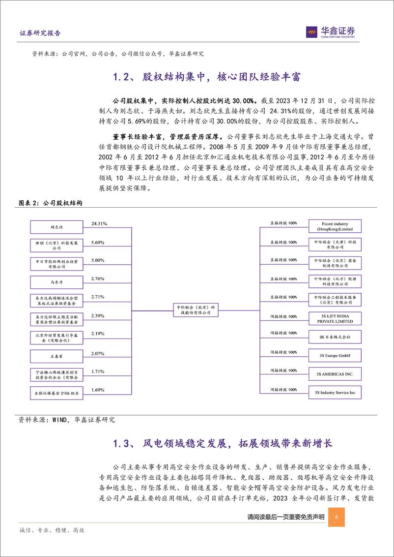 《中际联合-605305.SH-公司深度报告：深耕高空安全设备，推动多领域拓展-20240516-华鑫证券-25页》 - 第6页预览图