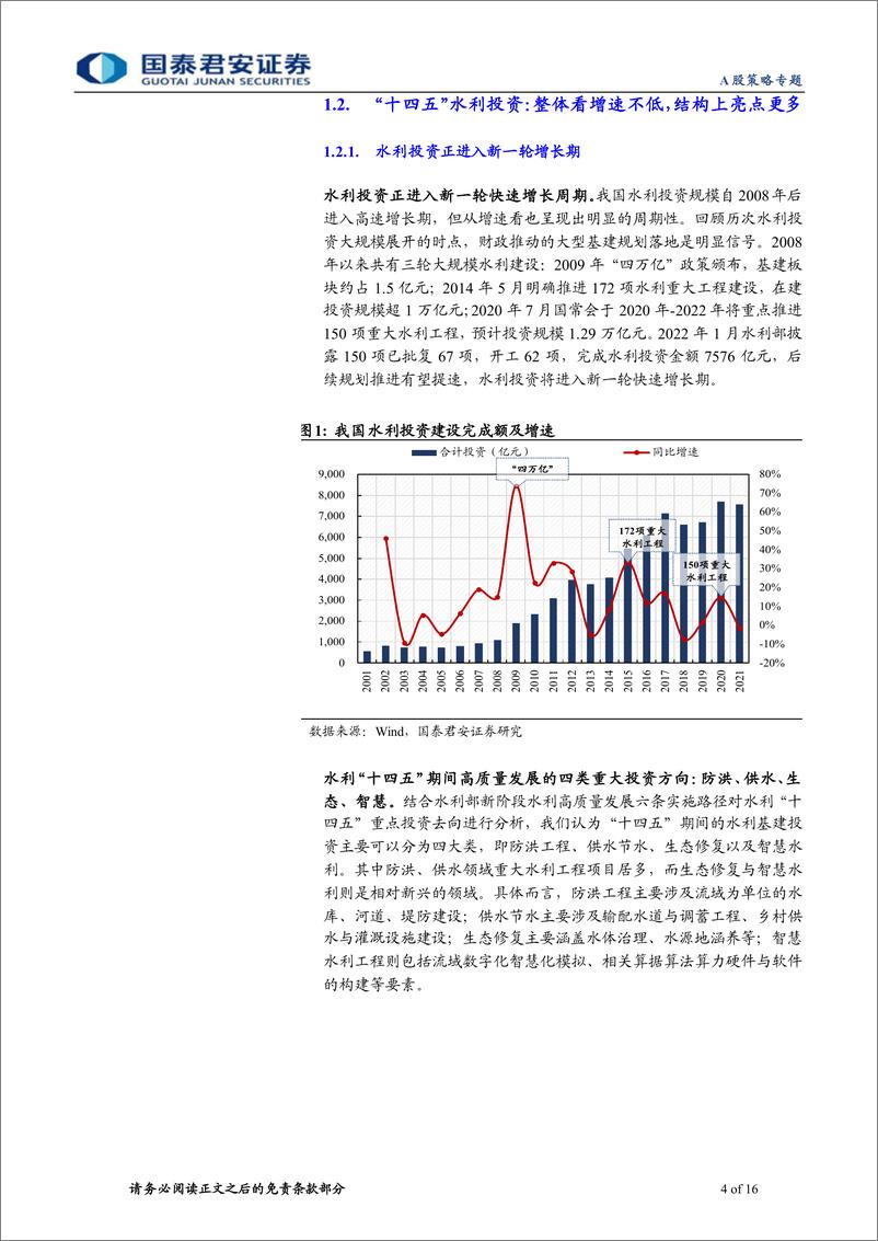 《“稳增长，兴基建”系列四：水利基建发力在即，结构性亮点更突出-20220111-国泰君安-16页》 - 第5页预览图