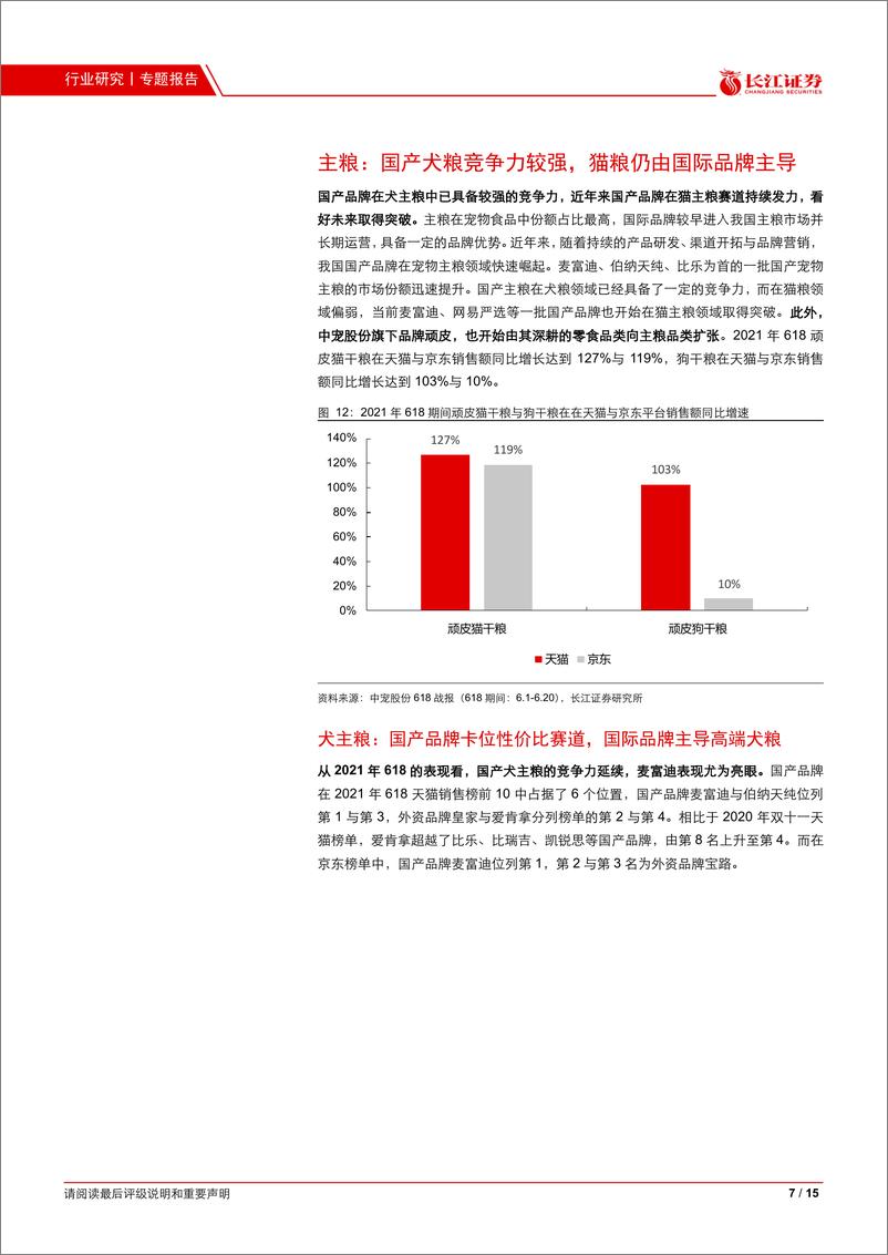 《宠物行业专题报告七：国产宠物食品品牌618表现如何？-20210623-长江证券-15页》 - 第8页预览图