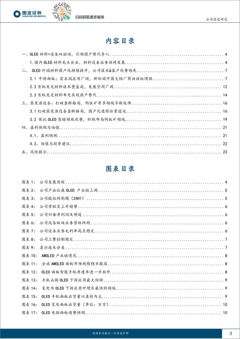 《奥来德(688378)OLED材料%2b蒸发源双龙头，国产替代加速推进-240909-国金证券-26页》 - 第2页预览图