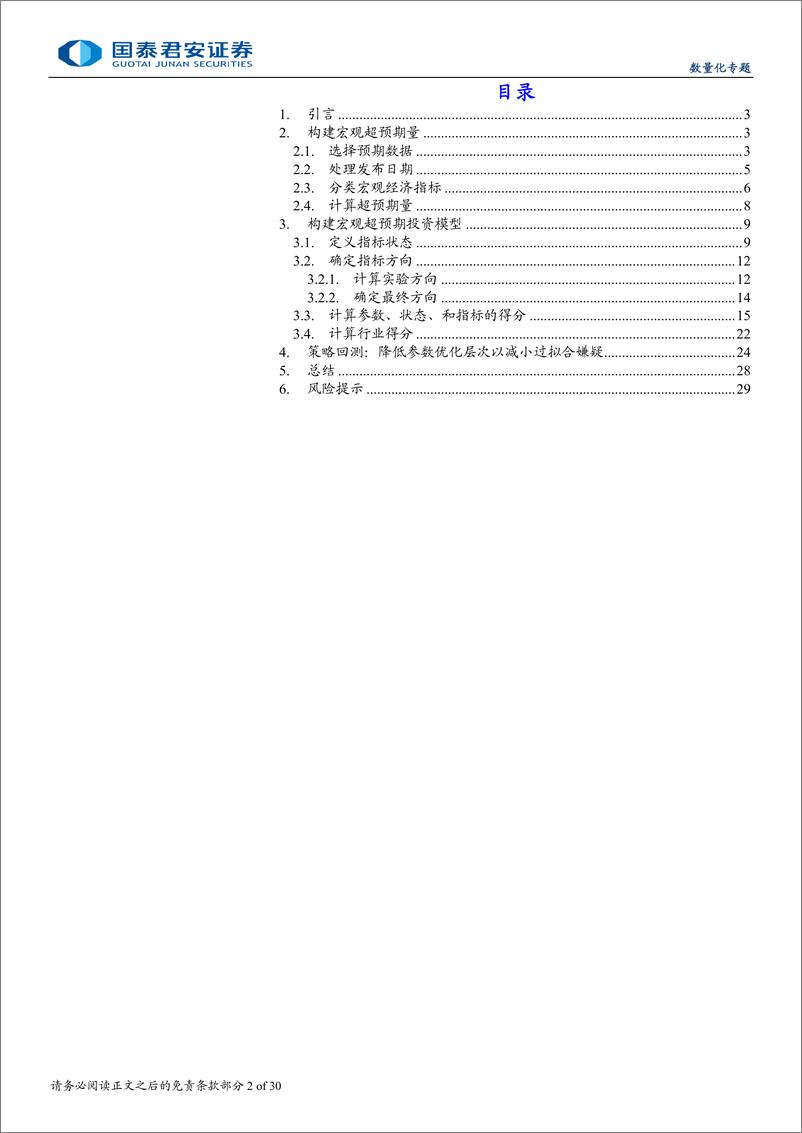 《基于宏观超预期状态的行业配置策略-241204-国泰君安-30页》 - 第2页预览图