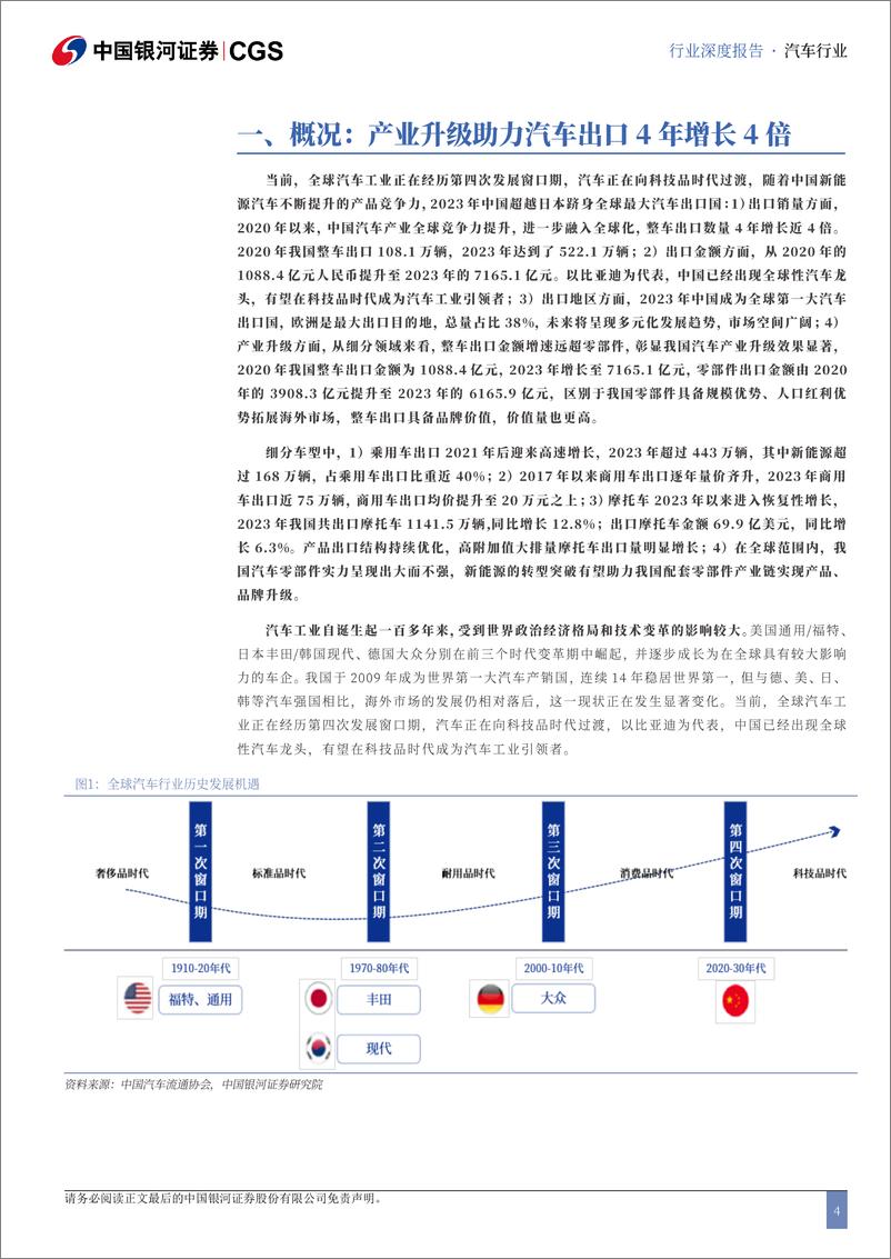 《汽车行业中资出海专题系列研究(整车)：全球变革风起时，自主品牌正扬帆-240819-银河证券-34页》 - 第4页预览图