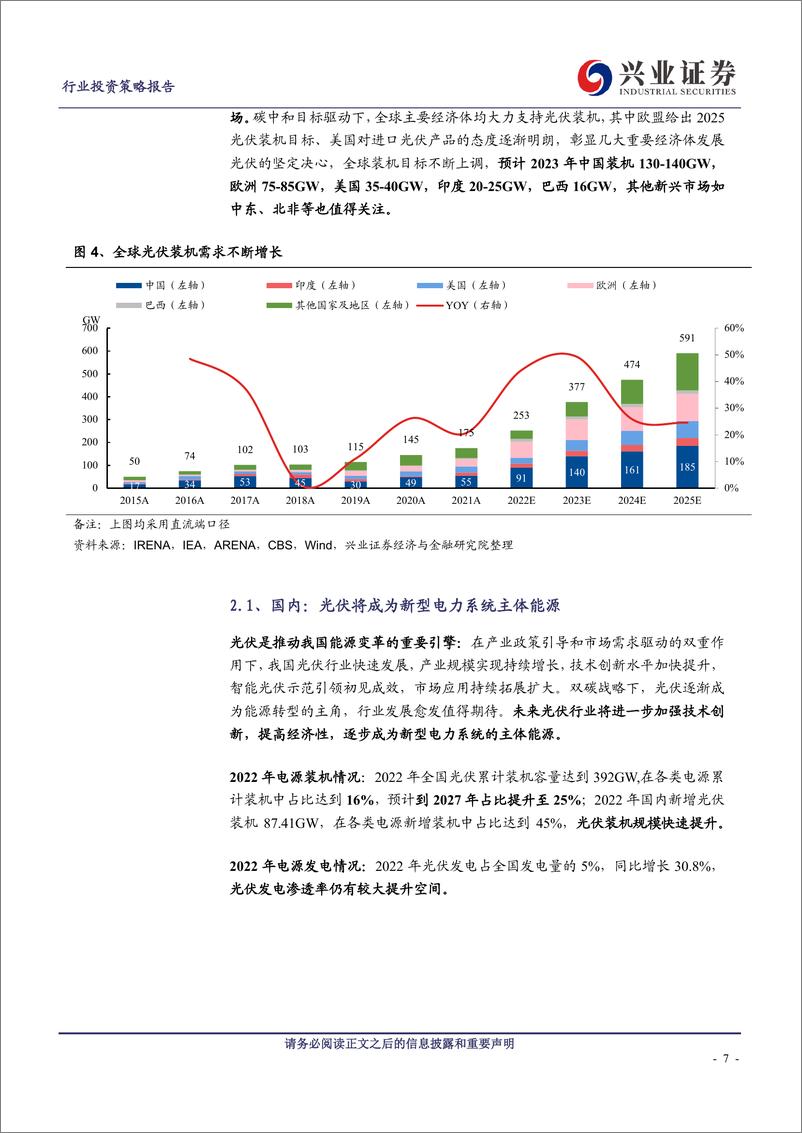 《光伏行业2023年3月投资策略：主线回归，顺势而上-20230319-兴业证券-46页》 - 第8页预览图