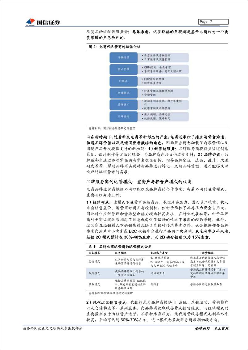 《化妆品行业深度系列三：电商代运营专题-20191111-国信证券-36页》 - 第8页预览图