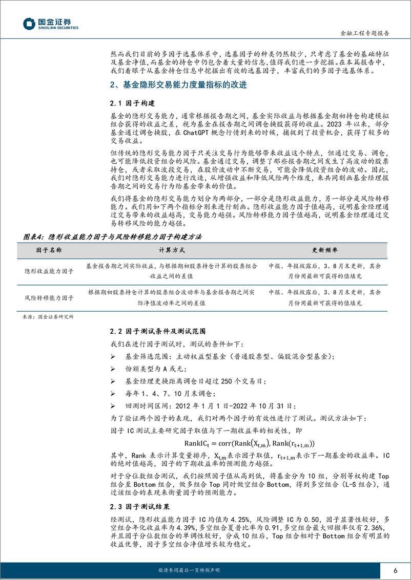 《智能化选基系列之三：基金经理多维度能力评价因子的优化-20230606-国金证券-21页》 - 第7页预览图