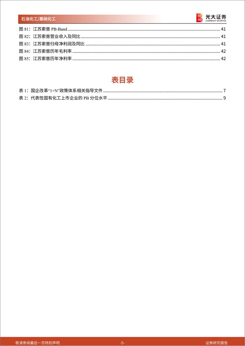 《石化化工行业国企跟踪报告：国企改革持续深化，目标世界一流，化工国企估值有望提升-20230305-光大证券-44页》 - 第6页预览图