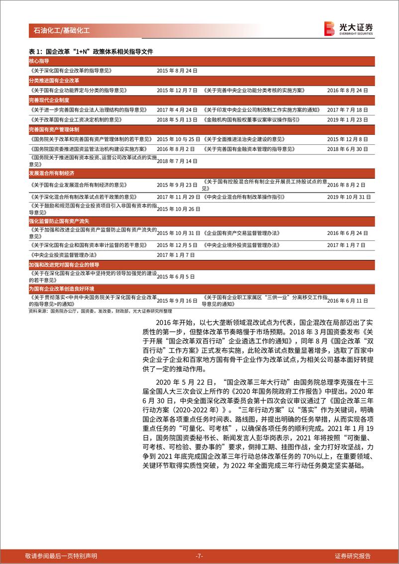 《石化化工行业国企跟踪报告：国企改革持续深化，目标世界一流，化工国企估值有望提升-20230305-光大证券-44页》 - 第8页预览图