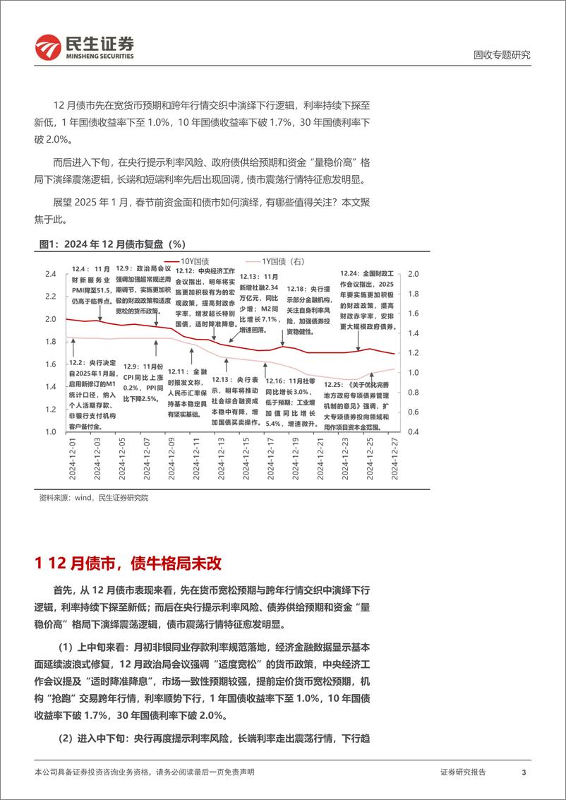 《利率专题：1月债市，关注什么？-250102-民生证券-24页》 - 第3页预览图