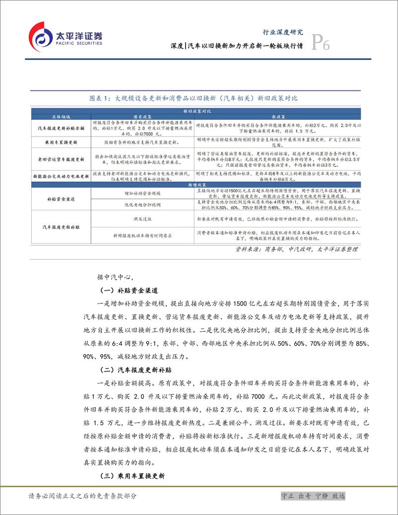 《汽车行业深度：汽车以旧换新加力开启新一轮板块行情-240728-太平洋证券-28页》 - 第6页预览图