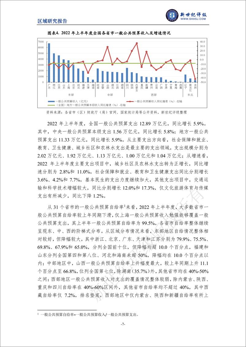 《新世纪评级-2022年上半年度全国及各省市经济财政情况简析-13页》 - 第8页预览图