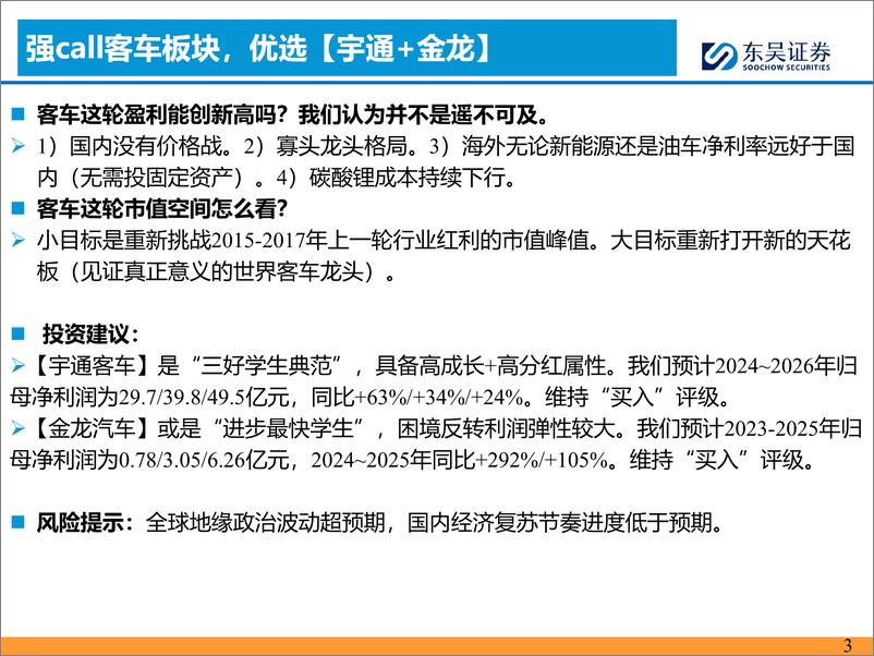 《汽车与零部件行业客车4月月报：3月国内及出口销量持续超预期-240420-东吴证券-17页》 - 第3页预览图