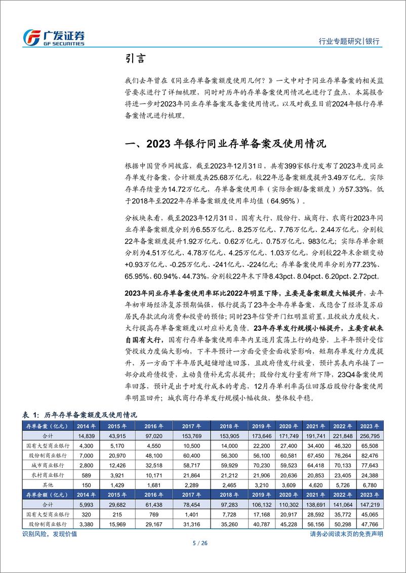 《银行行业专题研究：2024年同业存单备案情况如何？》 - 第5页预览图