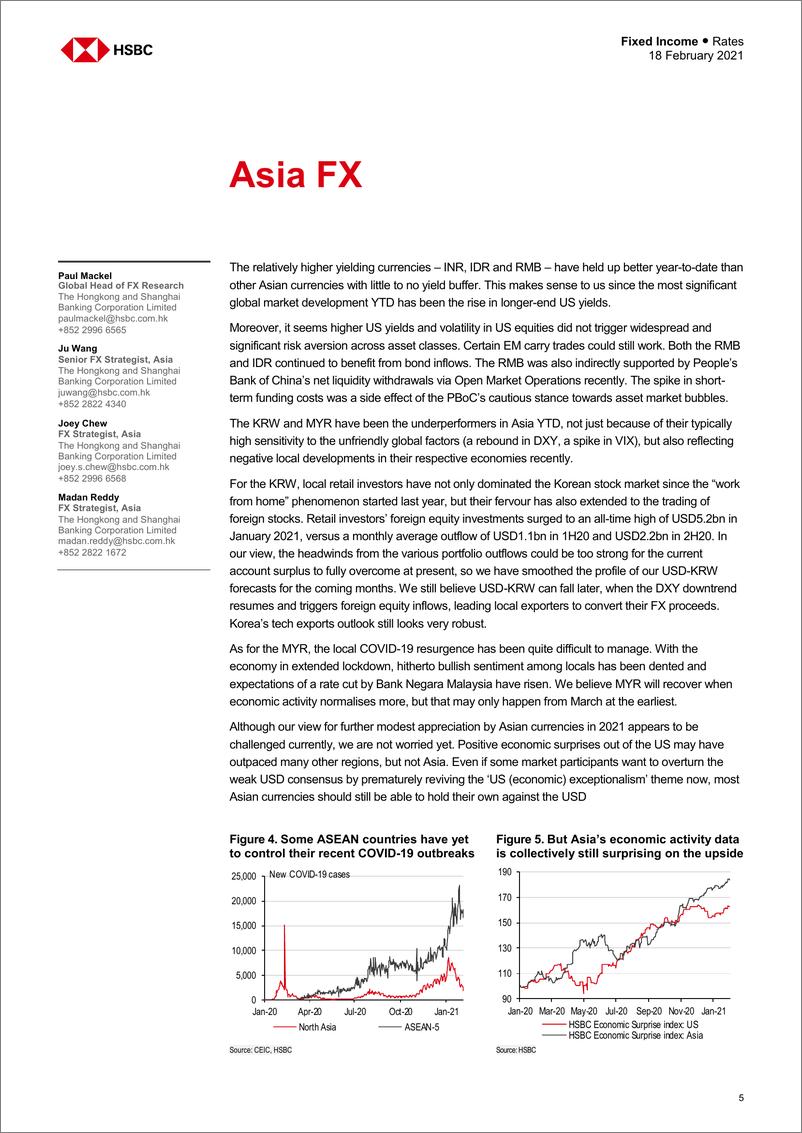 《HSBC-亚太地区宏观策略-亚洲利率：意识与敏感性-2021.2.18-35页》 - 第5页预览图