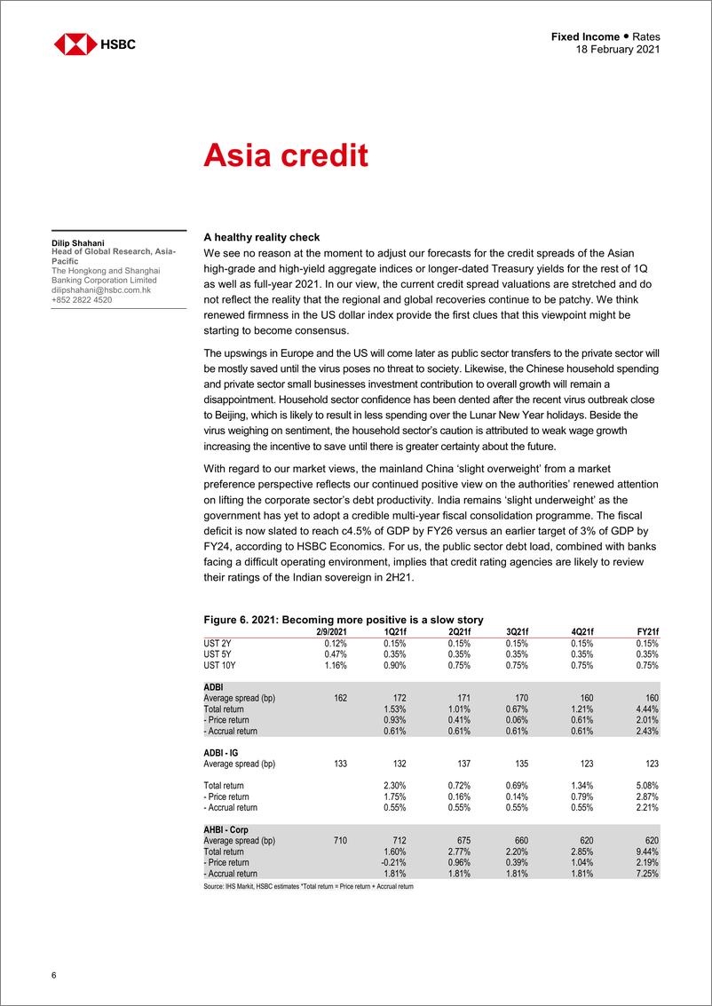 《HSBC-亚太地区宏观策略-亚洲利率：意识与敏感性-2021.2.18-35页》 - 第6页预览图