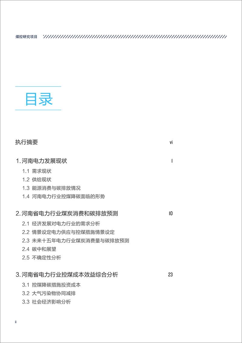 《“双碳”背景下河南省电力行业中长期控煤路径研究报告》 - 第4页预览图