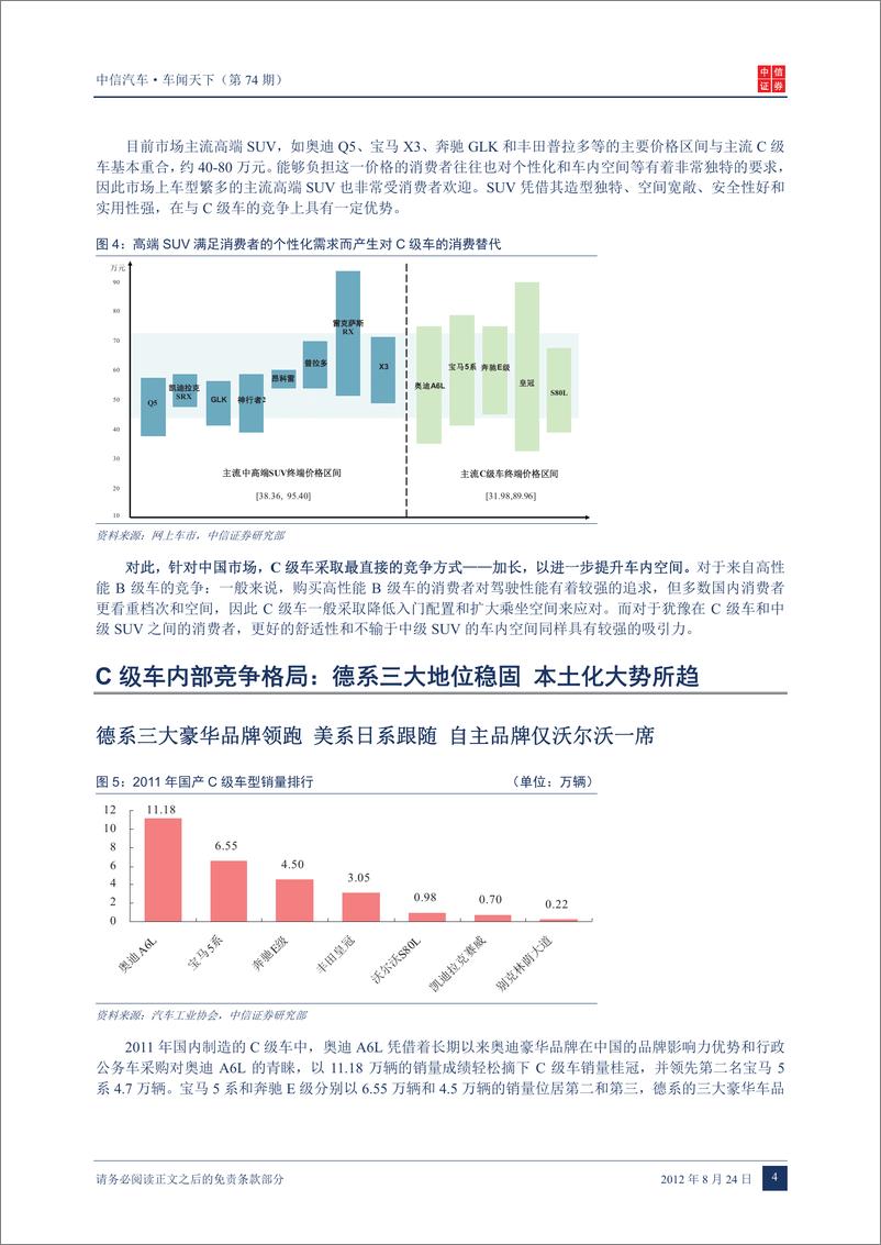 《（汽车）中信证券-车闻天下第74期-车型专题之四 C级车》 - 第6页预览图