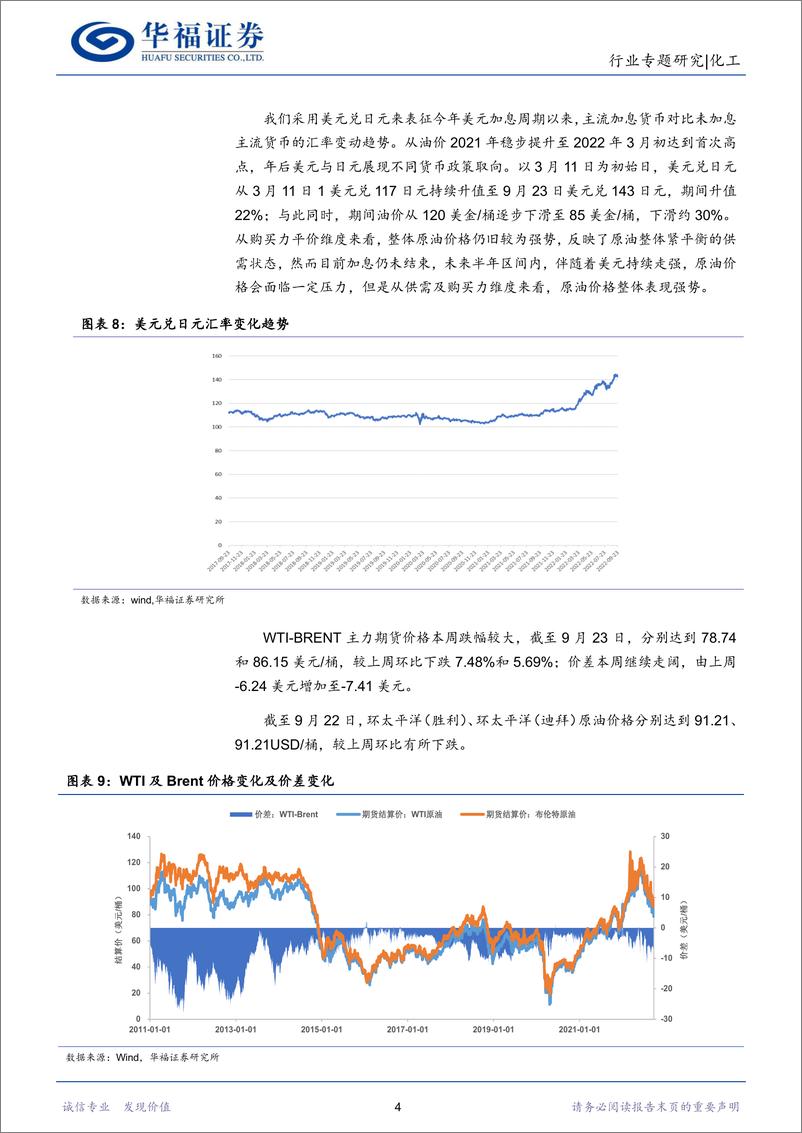 《化工行业：强美元，油价承压，煤基化工转型信号增多-20220925-华福证券-18页》 - 第8页预览图