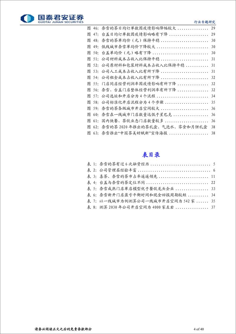 《餐饮行业专题研究：从奈雪的茶看新式茶饮行业-20210218-国泰君安-40页》 - 第4页预览图