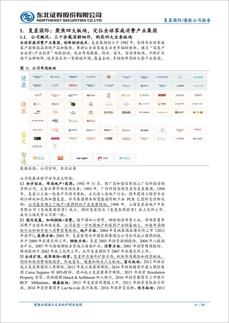 《复星国际(00656.HK)瘦身健体再出发，科技创新%26全球化布局驱动成长-241115-东北证券-54页》 - 第6页预览图