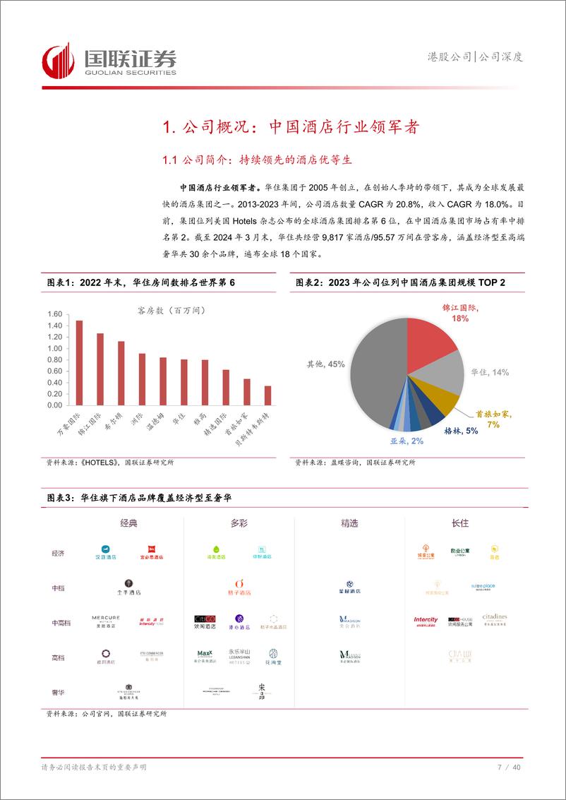 《华住集团-S(01179.HK)效率领先%2b卓越服务，酒店龙头夯实护城河-240730-国联证券-41页》 - 第8页预览图