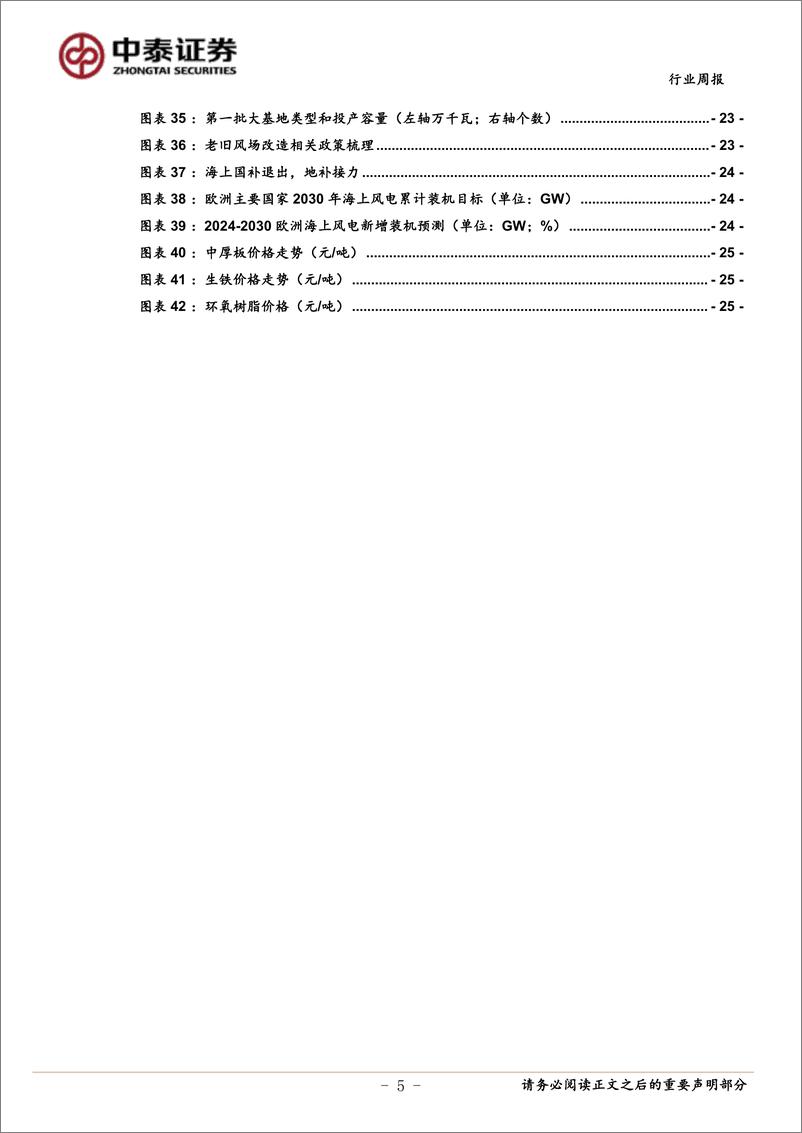 《电力设备与新能源行业-光伏产业链价格继续下探-部分海风项目前期评审启动-中泰证券》 - 第5页预览图