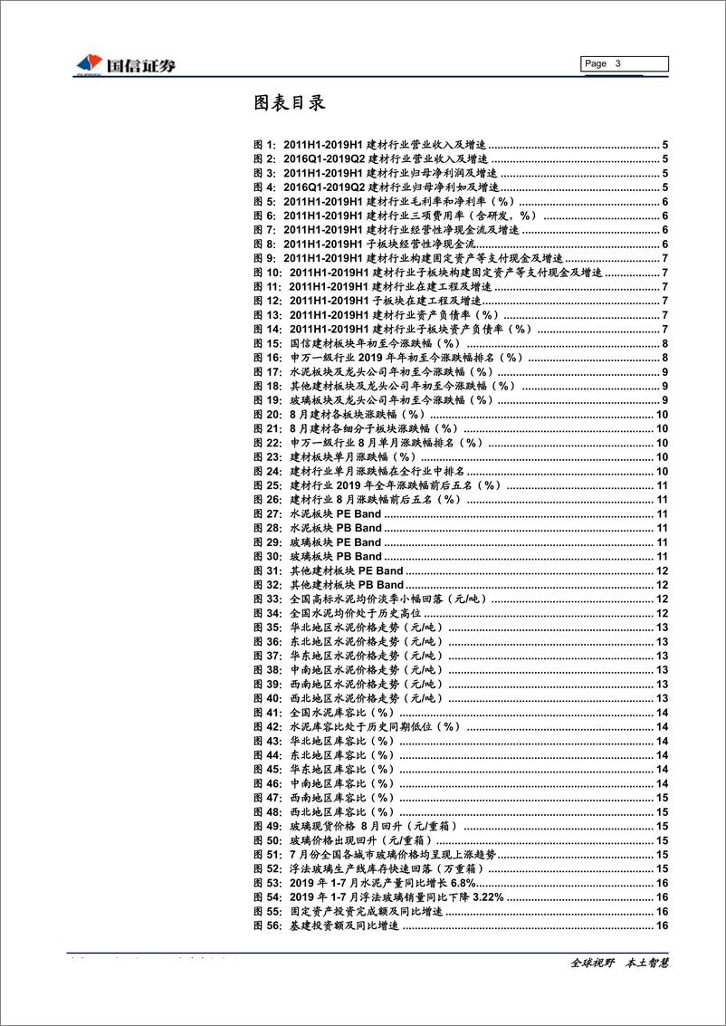 《非金属建材行业9月投资策略暨中报总结：旺季窗口开启，把握阶段性做多机会-20190912-国信证券-25页》 - 第4页预览图