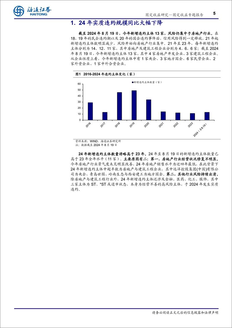 《2024年信用风险与评级调整回顾：信用环境整体向好，城投产业表现分化-240822-海通证券-18页》 - 第5页预览图