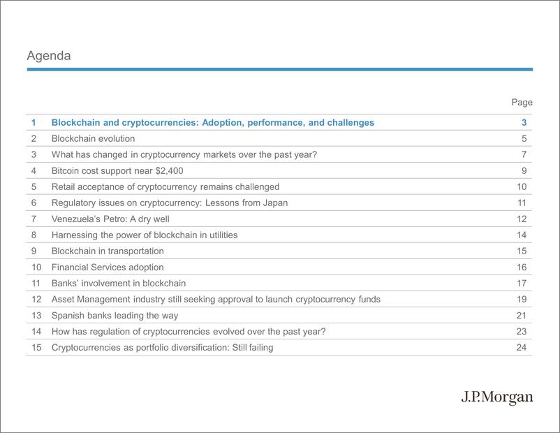 《J.P. 摩根-全球-科技行业-区块链和加密货币：应用、表现与挑战-2019.1-49页》 - 第5页预览图