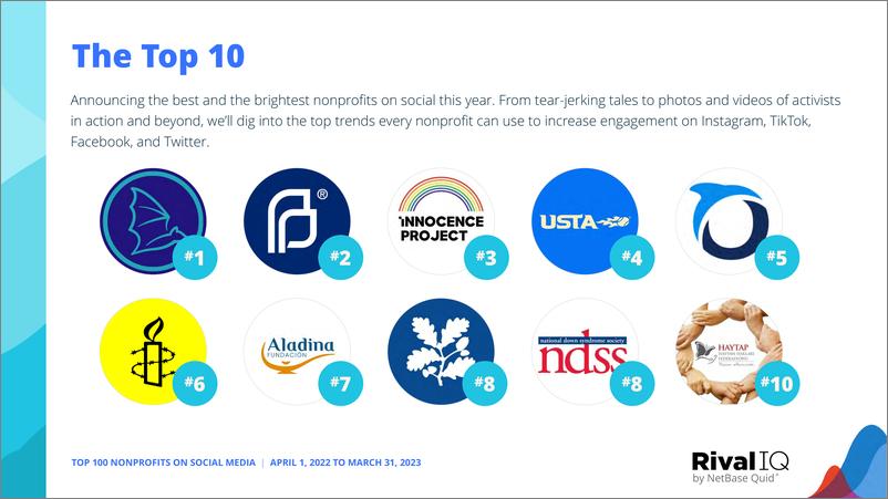 《RivalIQ：2023社交媒体上的100大非营利组织报告（英文版）》 - 第5页预览图