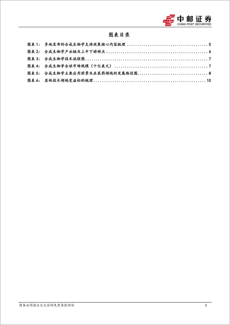 《医药生物行业：合成生物学有望带动生命科学上游设备增长超预期，建议前瞻性布局-240513-中邮证券-13页》 - 第3页预览图