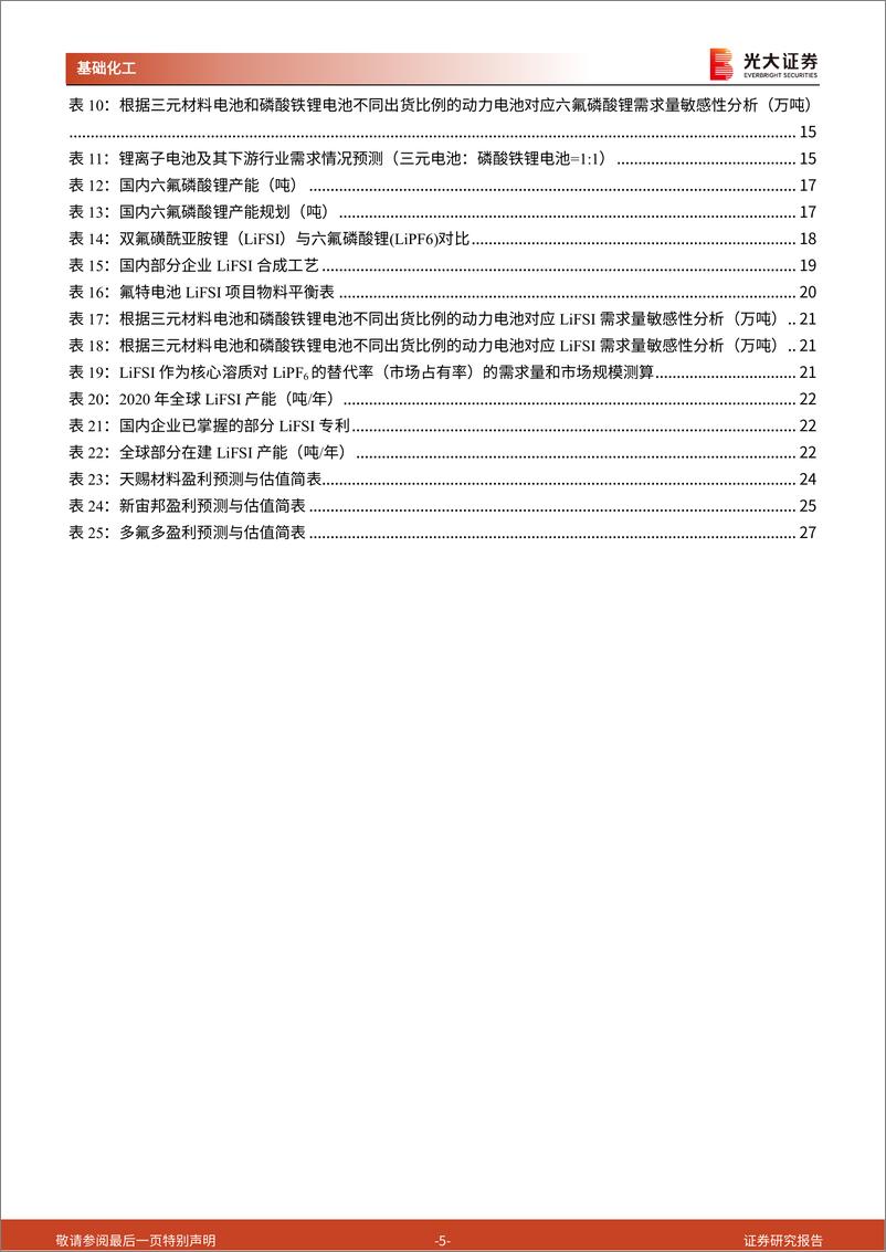 《基础化工行业中国化工新时代系列报告之电解液：六氟磷酸锂持续景气，新型锂盐迎来新机遇-20210624-光大证券-28页》 - 第6页预览图