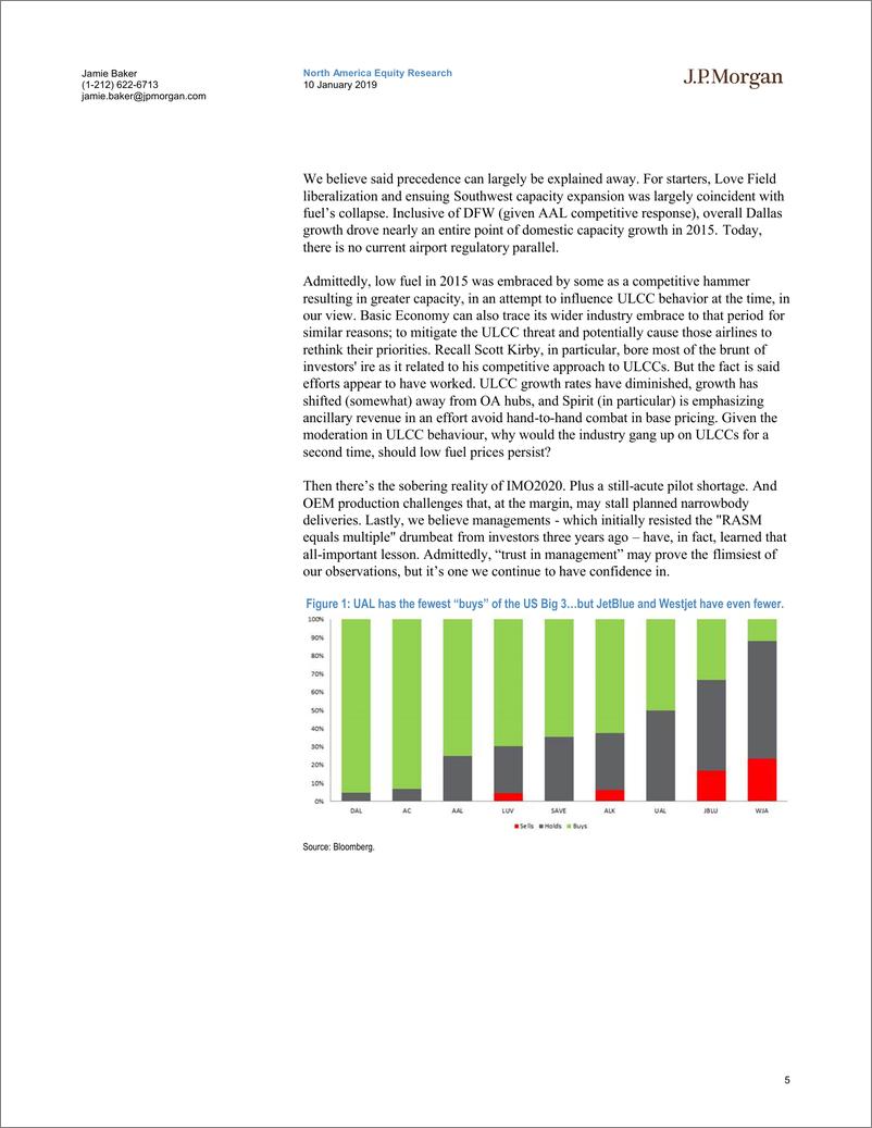 《J.P. 摩根-美股-航空业-美国航空业：估值更高，但倍数更低-2019.1.10-30页》 - 第6页预览图